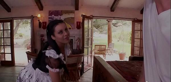  Lovely maid footworshipped and screwed